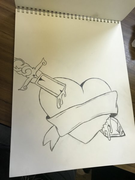 Рисунки для срисовки на альбомном листе