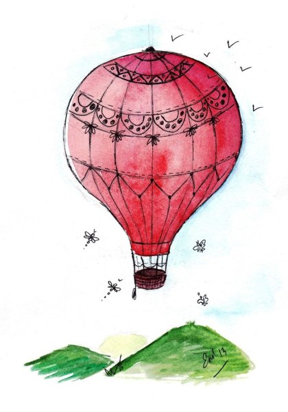 Рисование воздушный шар