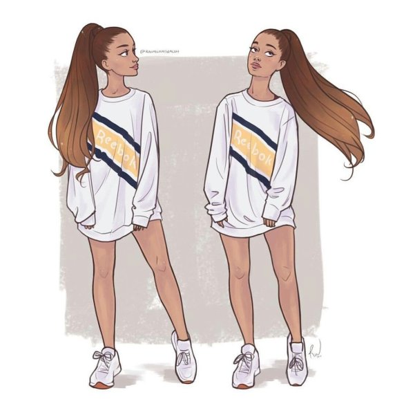 Девочка для срисовки в полный рост