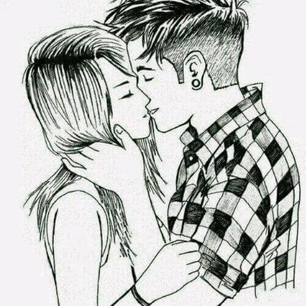 Рисунок карандашом любовь парня и девушки