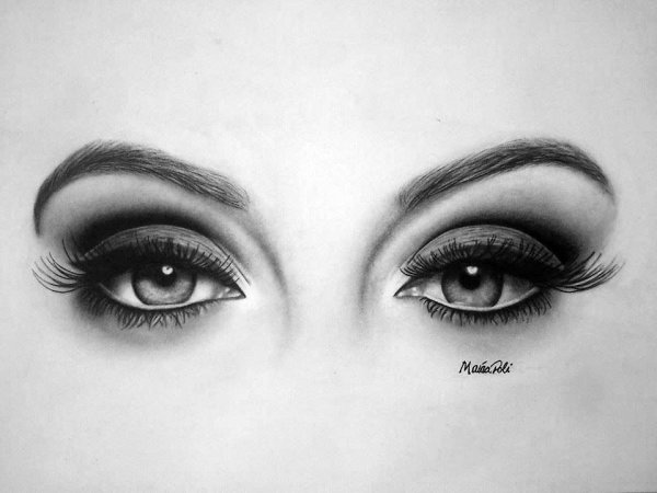 Глаза рисунок