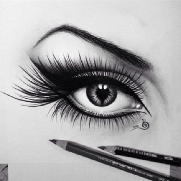 Глаза нарисованные