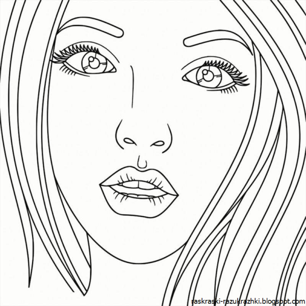 Раскраски девушки