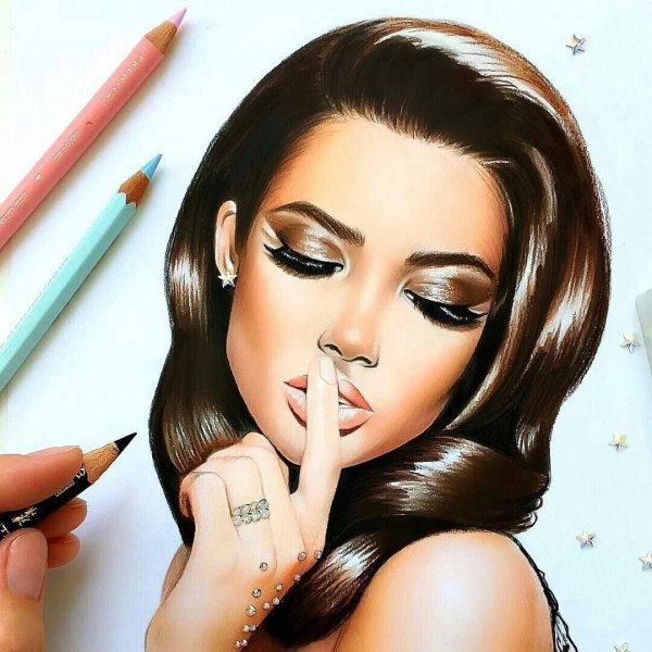 Макияж иллюстрация