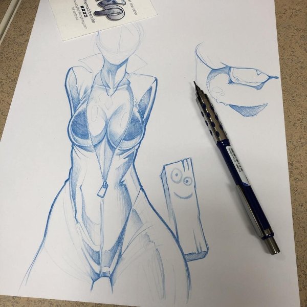 Женское тело рисунок