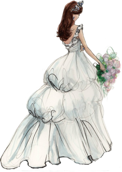 Красивые платья срисовать