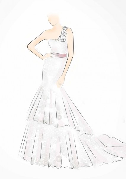 Красивые эскизы платьев