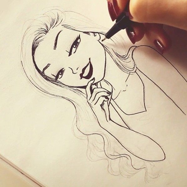 Идеи для рисунков девушек