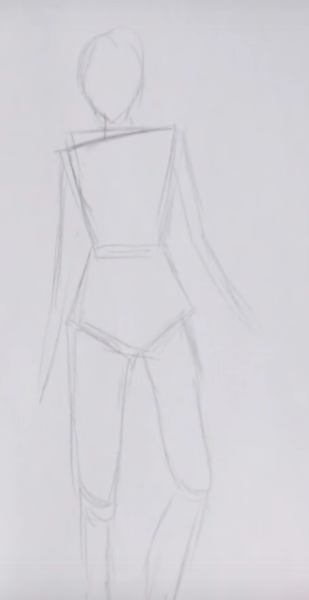 Как рисовать девушку в полный рост карандашом