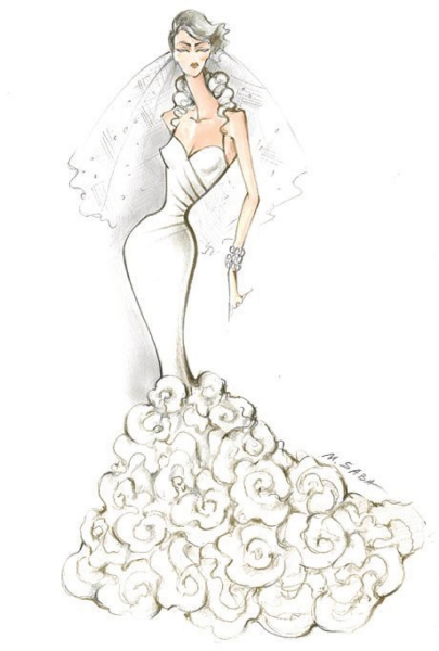 Эскизы свадебных платьев