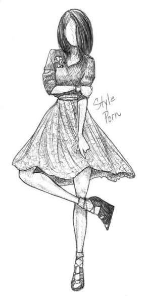 Девушки для срисовки в полный рост