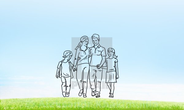 Раскраска "моя семья"