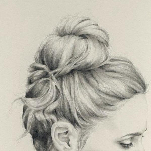 Рисунки для срисовки волосы