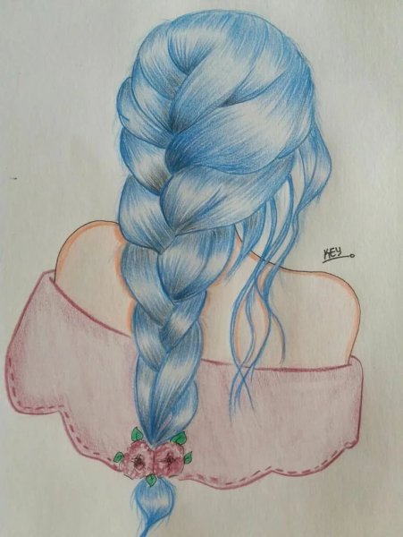 Волосы рисунок