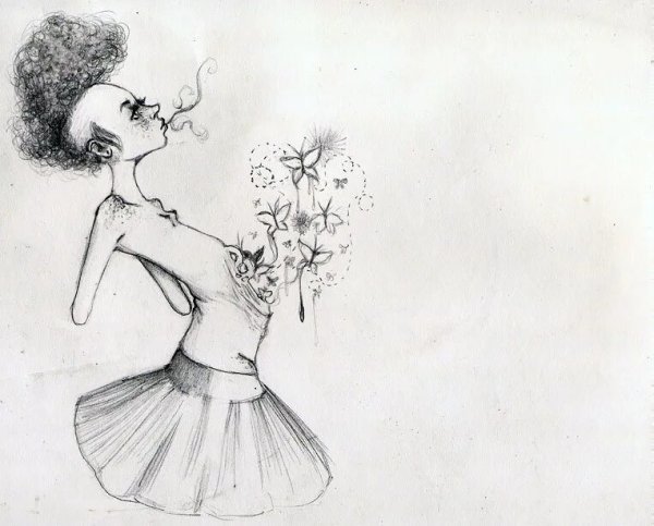 Сердце простым карандашом