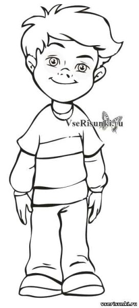 Срисовать мальчика