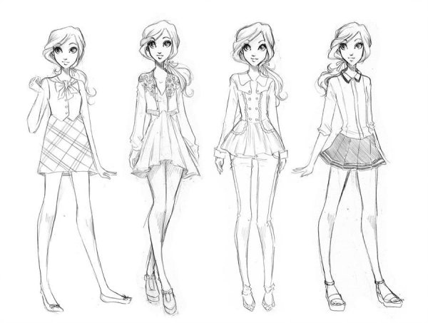 Красивые рисунки людей карандашом