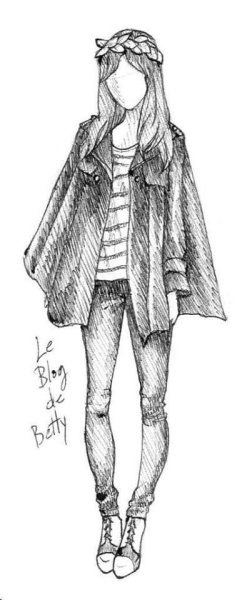 Фигура девушки для рисования одежды