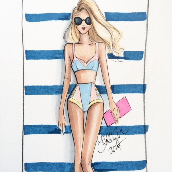 Трафарет женской фигуры