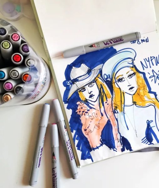 Стили рисования маркерами