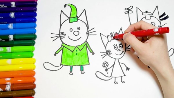 Рисуем фломастерами с детьми