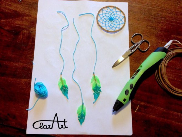 Ловец снов из 3д ручки