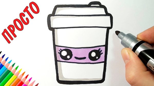 Рисунки для срисовки лёгкие и милые фломастерами