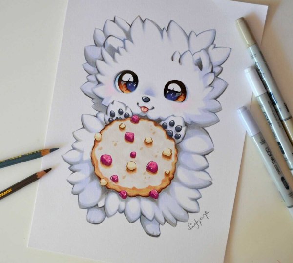 Маленькие рисунки фломастерами