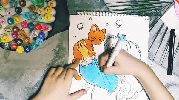 Красивые рисунки маркерами