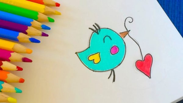 Рисунки разноцветные легкие