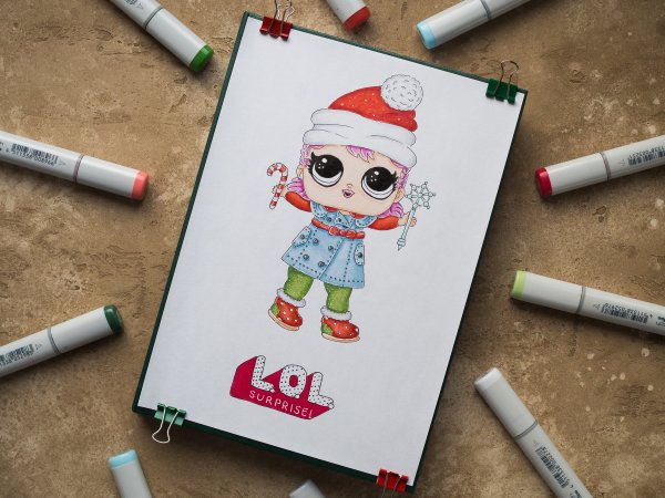 Маленькие рисунки фломастерами