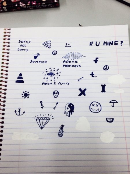 Рисунки ручкой легкие маленькие