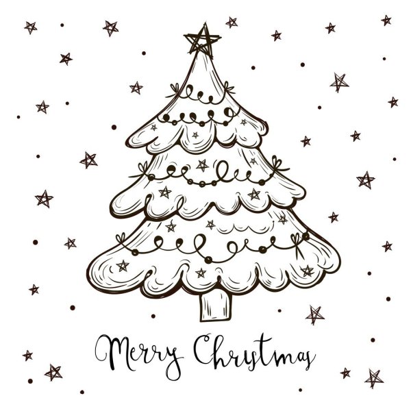 Рисунки черныойручкой