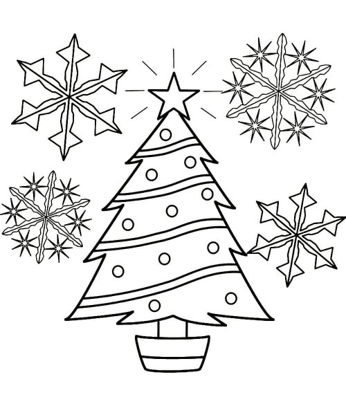 Новогодние рисунки в тетради