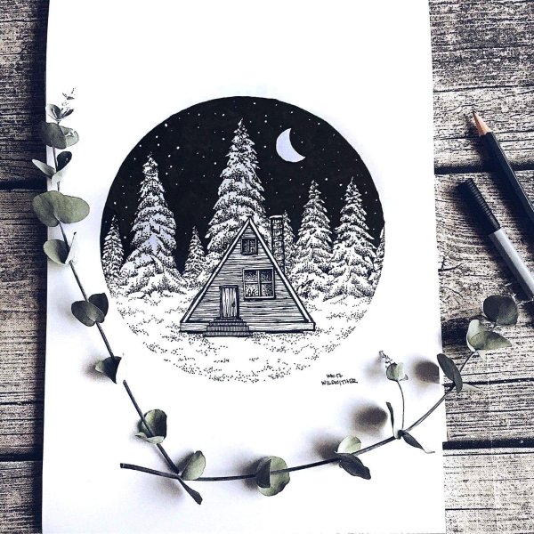 Легкие минималистичные рисунки