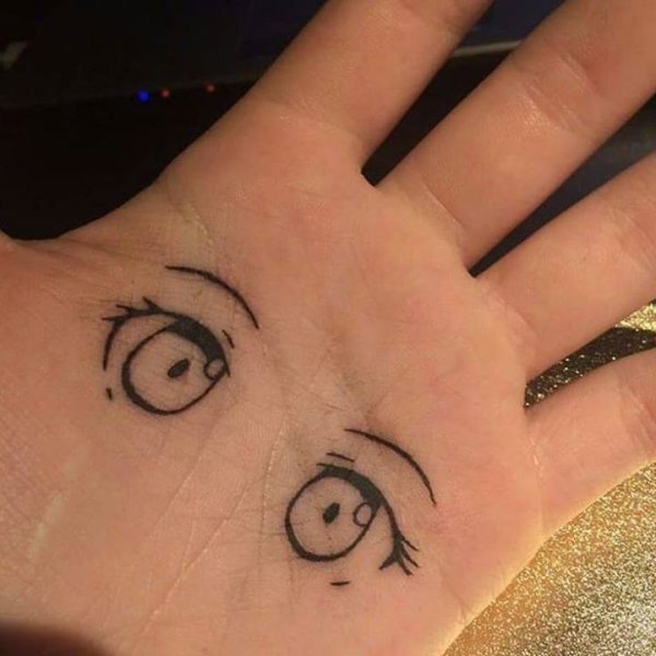 Аниме глаза тату