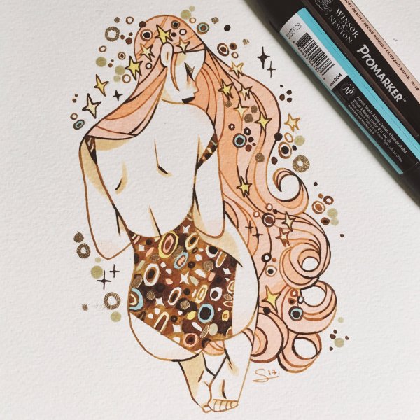 Рисунки маркерами