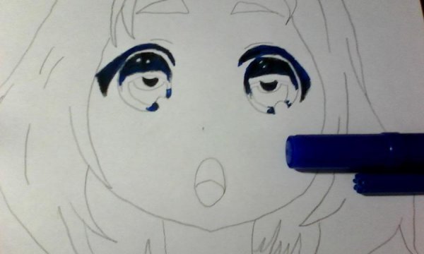 Рисунки аниме для начинающих фломастером