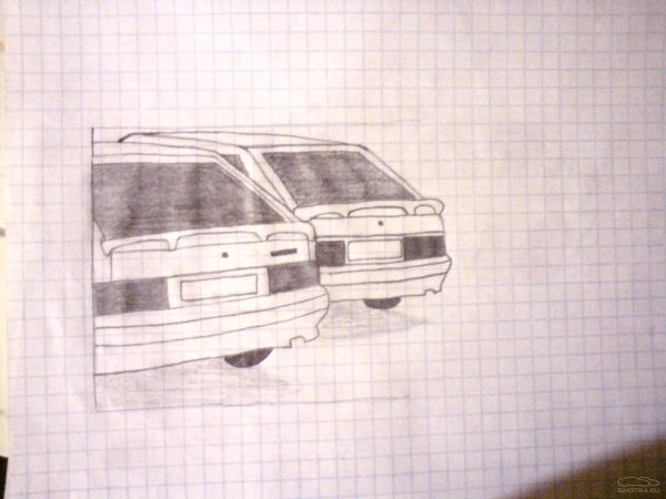 ВАЗ 2114 сзади рисунок