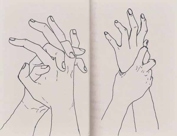 Руки карандашом для срисовки