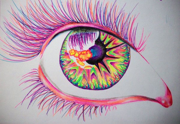 Рисование цветными ручками