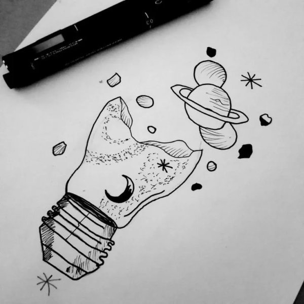 Рисунки для срисовки в скетчбук