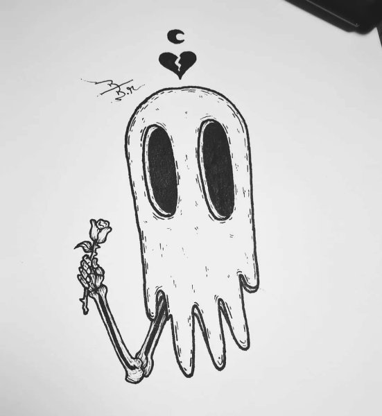 Маленькие рисунки ручкой в тетради