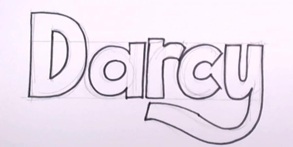 Легкие рисунки карандашом надписи