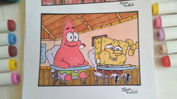 Рисунки маркерами из мультиков