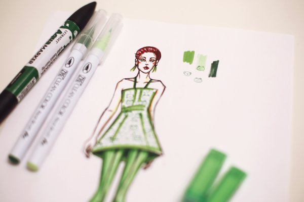 Рисунки профессиональными фломастерами легко