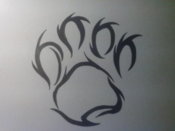 Тату карандашом на теле