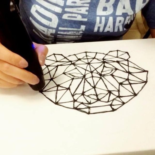 Узоры ручкой три д