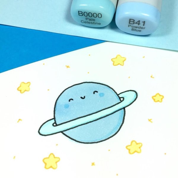 Милые рисунки для срисовки лёгкие маркерами