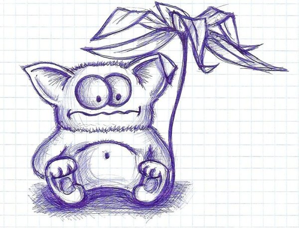 Шедевры шариковой ручкой рисунки